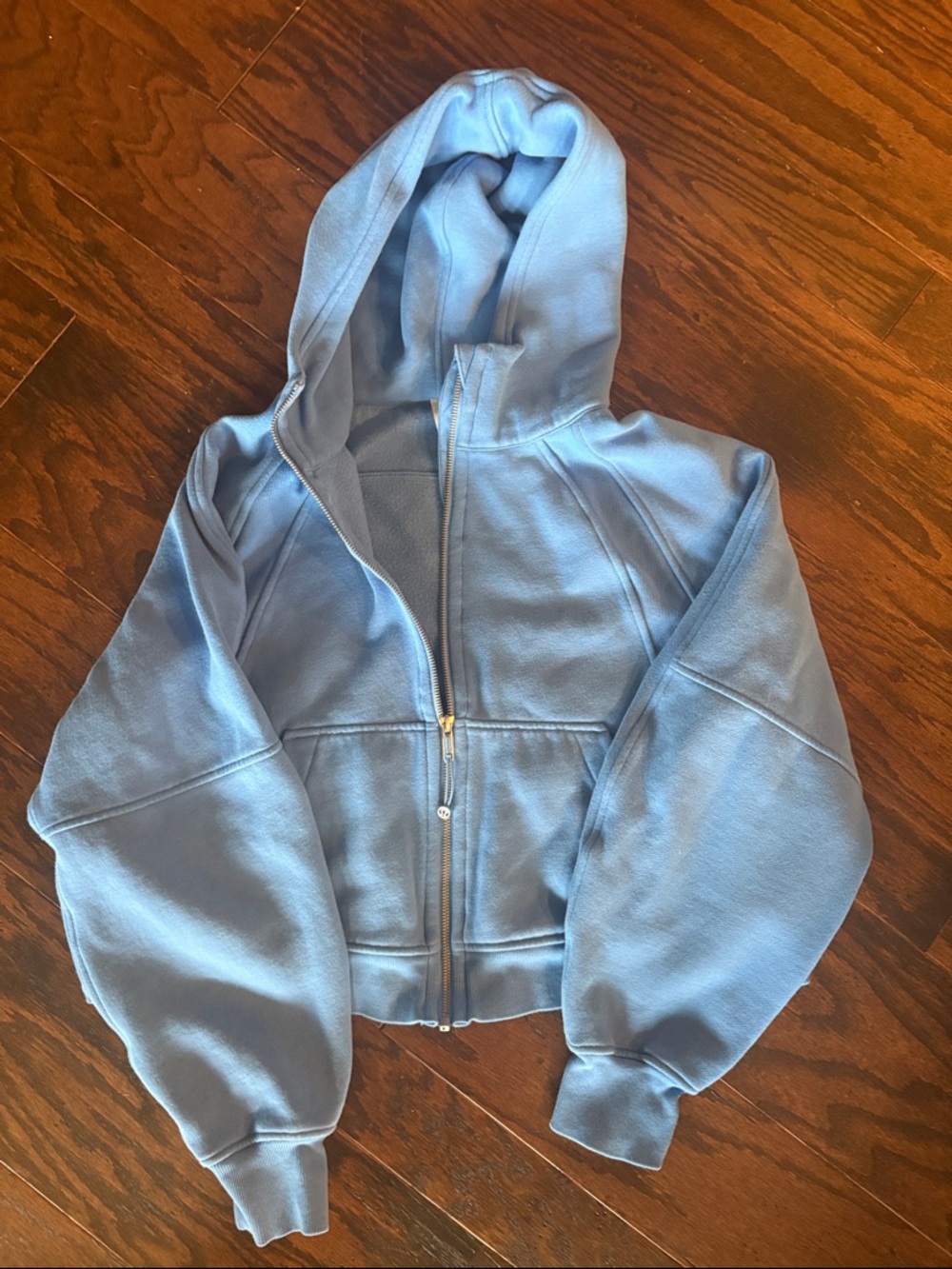 lululemon athletica Light Blue Zip-Up Hoodie